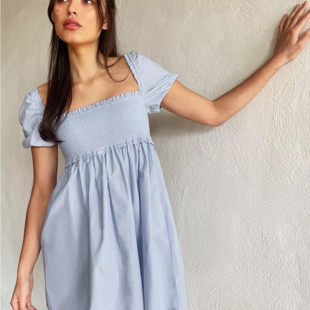 Aritzia Sunday Best Hadley Dress in blue